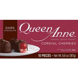 Queen Anne Dark Chocolate Cordial Cherries 6.6oz 10 1