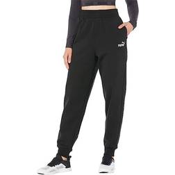 Puma Women's EmbroideredLogo HighWaist Sweatpant Jogger Black Black