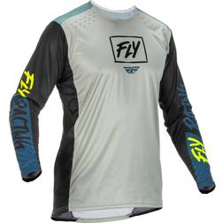 Fly Racing Lite - Hellgrau/Blau/Neon-Gelb