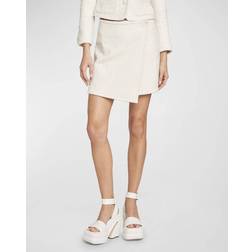 Proenza Schouler Cotton tweed wrap skirt white