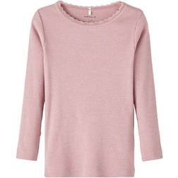 Name It Kab LS Slim Top - Deauville Mauve (13198042)