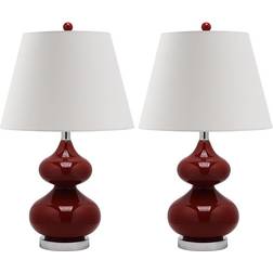 Safavieh Eva Double Gourd Table Lamp 24" 2pcs