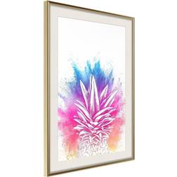 Artgeist Inramad Rainbow Pineapple Crown Poster