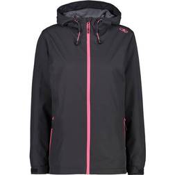 CMP Damen-Regenjacke aus Ripstop-Polyester, Anthrazit-Glanz