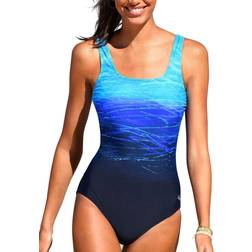 Lascana Tummy Control Swimsuit with Crossover Straps