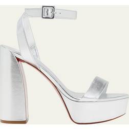 Christian Louboutin Movida Sabina metallic leather platform sandals metallic