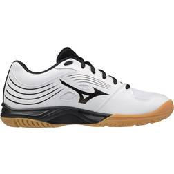 Mizuno Damen Zyklongeschwindigkeit Volleyball-Schuh, weiß/schwarz