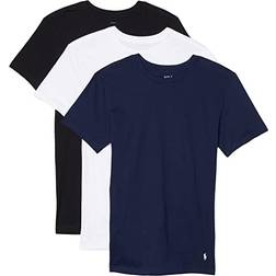 Polo Ralph Lauren Slim Fit Crewneck Undershirt, Pack of White/Navy/Black