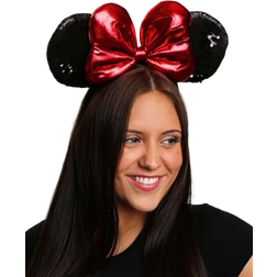 Elope Disney Minnie Sequin Ears Red Costume Headband