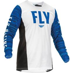 Fly Racing Kinetic Wave Jersey White Blue