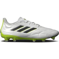 adidas Copa Pure II+ Firm Ground - Cloud White/Core Black/Lucid Lemon