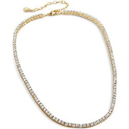 Baublebar Bennett Tennis Necklace - Gold/Transparent