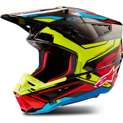 Alpinestars Crosshjelm SM5 Action Svart-Gul-Rød