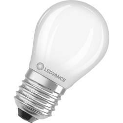 LEDVANCE Classic E27 Pear Filament Frosted 4.8W 470lm 827 Extra Warm White Dimmable Replaces 40W