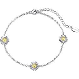 Philip Jones Daisy Anklet - Silver/Gold