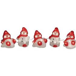 Konstsmide 6253-103 Acryl-Figur CEE: G (A - G) Bonhommes Neige Jeu De 5 Blanc Chaud LED Blanc Chaud Lampe de Noël 12.5cm 5pcs