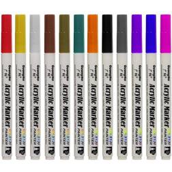Northix Akrylpennor Markers 12 st