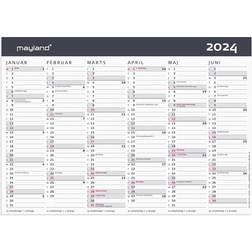 Mayland Kontorkalender Moderne A5 2024