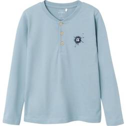 Name It Kid's Regular Fit Long Sleeved Top - Citadel