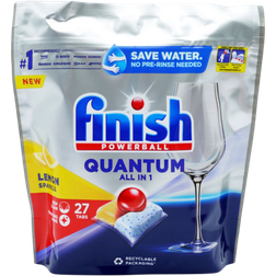 Finish Powerball Quantum All in One Lemon Dishwasher 27 Tablets