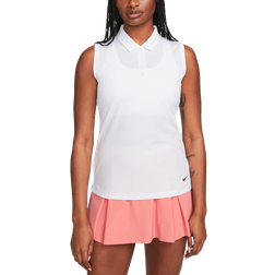 Nike Dri-FIT Victory Sleeveless Golf Polo Shirt Women's - White/Black