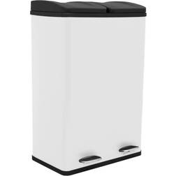 MonsterShop Recycling Pedal Bin Double Compartments 60L