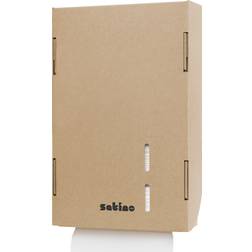 Satino dispenser 8,8x24x37cm pap håndklædeark brun