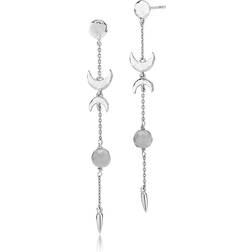 Izabel Camille Mie Moltke Long Earrings With Pearls Silver Sterling 925
