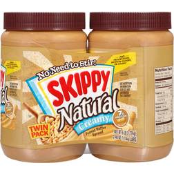 Skippy Twin Pack Natural Creamy Peanut Butter