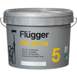 Flügger Perform 5 Vægmaling Hvid 9.1L