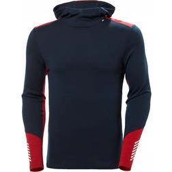 Helly Hansen Men's Lifa Merino Midweight 2-in-1 Base Layer Hoodie - Navy