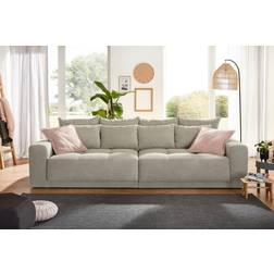 Poco Big Greige Sofa 297cm 4-Sitzer