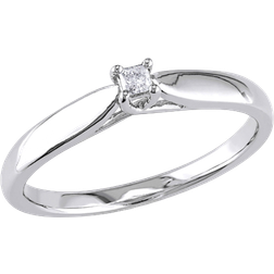 Harmony Promise Ring - Silver/Diamond