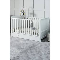 Ickle Bubba Snowdon White Classic Cot Bed Wood