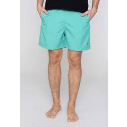 Carhartt WIP Chase Swim Shorts Aqua Green Gold