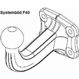 Westfalia 313376600001 anhängebock, anhängevorrichtung f40