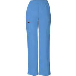 Dickies Women's Signature Elastic Waist Scrubs Pant, Ceil Blue