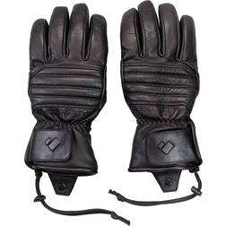 Obermeyer Men's Leather Gloves Black