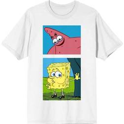 BioWorld Unisex White SpongeBob SquarePants Nature Pants T-Shirt