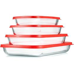 NutriChef 4 Borosilicate Baking Tin