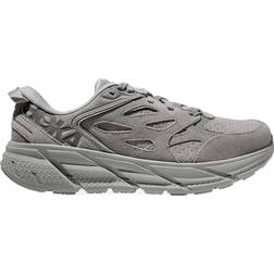 Hoka Clifton Suede Schuhe in Limestone/Limestone Größe Gehen