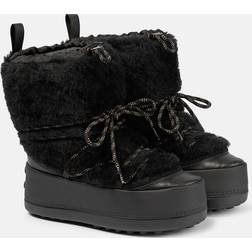 Max Mara Teddy ski boots nero