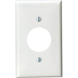 Leviton White 1-Gang Single Outlet Wall Plate 1-Pack