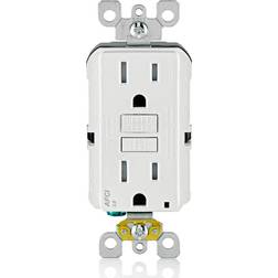 Leviton 15 amp tamper resistant afci outlet, white