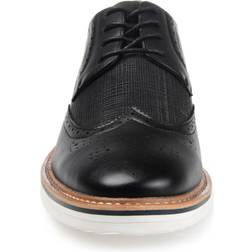 Vance Co. Warrick Black Men's Up Wing Tip Shoes Black W