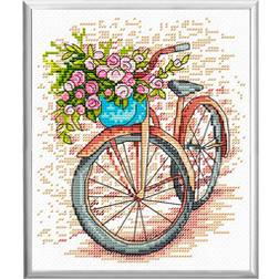 Broderikit Billede Blomstercykel