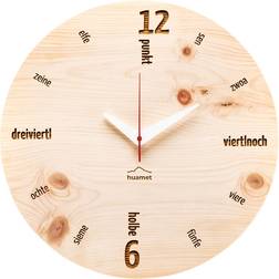 Huamet CH40-C-01 Wanduhr Holz Zirbe Vægur