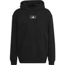 Adidas Essentials Feelvivid Cotton Fleece Drop Shoulder Hoodie - Black