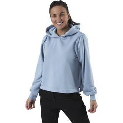 Pieces Linley Ls Hoddie Sweat Bc Blue, Female, Tøj, Skjorter, Blå