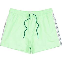 Calvin Klein Short Drawstring Swim Shorts Logo Tape GREEN